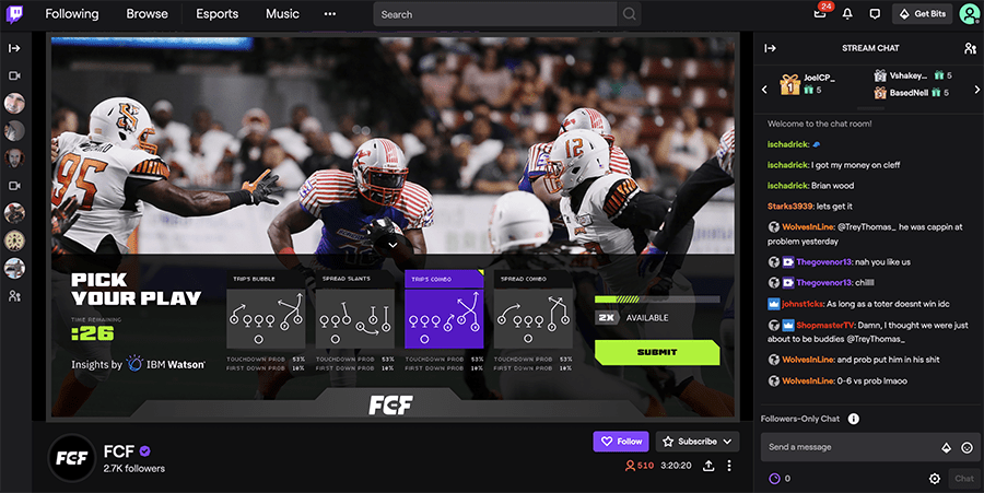 Fans Controlled Football